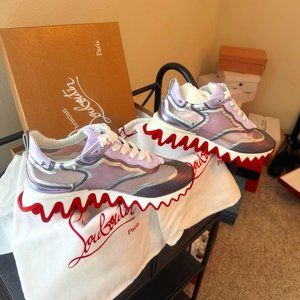 New Size 39 Christian Louboutin Sharkina Flat Sneakers